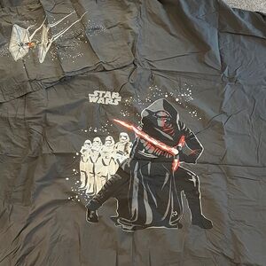 Pottery Barn twin duvet and sham set Star Wars Graphic
